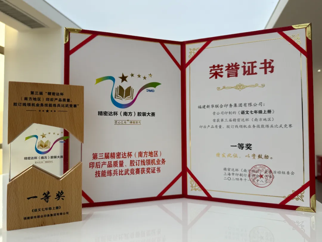 喜报！印务集团在第三届“精密达杯（南方地区）印后产品质量、胶订线领机业务技能练兵比武竞赛”中荣获多项